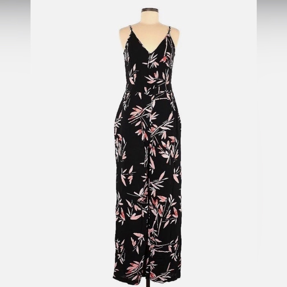 Tahari sz 2 Floral Black Jumpsuit - Picture 2 of 9